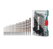 KRAFTOOL НЕХ-1/4″, 19 шт, набор сверл по металлу для винтовёртов и шуруповертов IMPACT READY (29652-H19) KRAFTOOL НЕХ-1/4″, 19 шт, набор сверл по металлу для винтовёртов и шуруповертов IMPACT READY (29652-H19)
