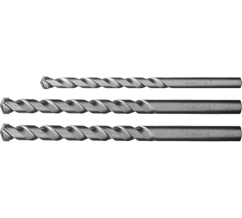 СИБИН 3 шт: Ø 6-8-10 мм, набор сверл по бетону 29112-H3