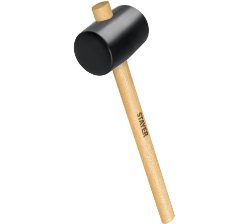 STAYER 680 г, киянка резиновая черная с деревянной ручкой 20505-75 Master