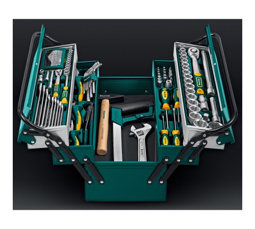 KRAFTOOL 131 шт., набор слесарно-монтажного инструмента INDUSTRY 27978-H131 KRAFTOOL 131 шт., набор слесарно-монтажного инструмента INDUSTRY 27978-H131