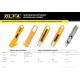 OLFA 17.5 мм, трапециевидное лезвие, механический фиксатор, нож OL-SK-4