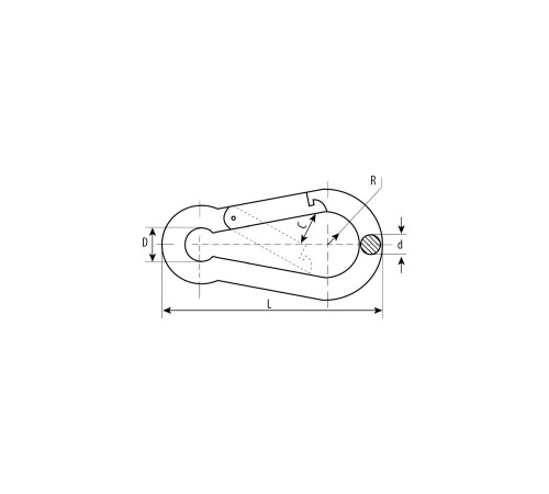 ЗУБР 12 мм, 8 шт., карабин DIN 5299C 4-304545-12