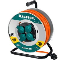 KRAFTOOL ПВС 3х2.5 30м 4000Вт IP44, Силовой удлинитель на стальной катушкеEXPERT (55089-30) KRAFTOOL ПВС 3х2.5 30м 4000Вт IP44, Силовой удлинитель на стальной катушкеEXPERT (55089-30)