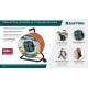 KRAFTOOL ПВС 3х2.5 30м 4000Вт IP44, Силовой удлинитель на стальной катушкеEXPERT (55089-30)