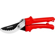 GRINDA G-31, 200 мм, закаленные лезвия, тефлоновое покрытие, зубцы на лезвии, пластиковые рукоятки, плоскостной секатор (40210) GRINDA G-31, 200 мм, закаленные лезвия, тефлоновое покрытие, зубцы на лезвии, пластиковые рукоятки, плоскостной секатор (40210)