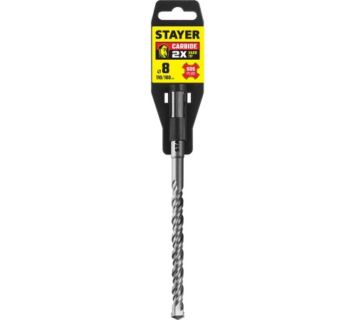 STAYER 8 x 160 мм, бур SDS-plus 2930-160-08_z02 STAYER 8 x 160 мм, бур SDS-plus 2930-160-08_z02