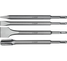 ЗУБР БУРАН, 4 шт, 250 мм, SDS-plus, набор зубил, Профессионал (29360-H4)