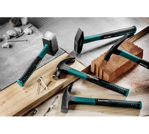 KRAFTOOL 600 г, с фиберглассовой рукояткой, молоток каменщика 20192 KRAFTOOL 600 г, с фиберглассовой рукояткой, молоток каменщика 20192