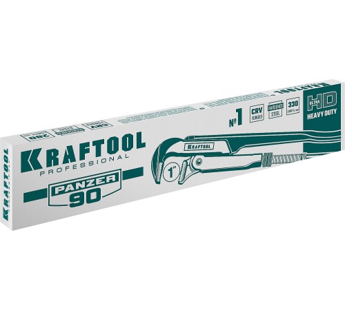 KRAFTOOL №1, прямые губки, ключ трубный PANZER-90 2734-10_z02 KRAFTOOL №1, прямые губки, ключ трубный PANZER-90 2734-10_z02