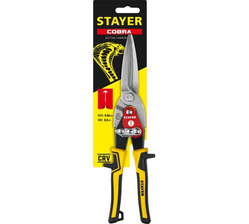 STAYER 290 мм, прямые, удлинённые ножницы по металлу Cobra 23055-29_z01 Master STAYER 290 мм, прямые, удлинённые ножницы по металлу Cobra 23055-29_z01 Master
