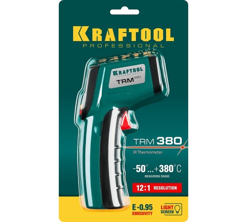 KRAFTOOL -50°С +380°С, пирометр инфракрасный TRM-320 45707-380 KRAFTOOL -50°С +380°С, пирометр инфракрасный TRM-320 45707-380