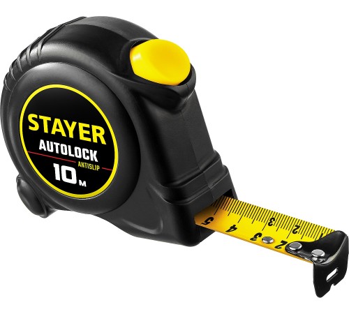 STAYER 10 м х 25 мм, с автостопом рулетка 2-34126-10-25 STAYER 10 м х 25 мм, с автостопом рулетка 2-34126-10-25