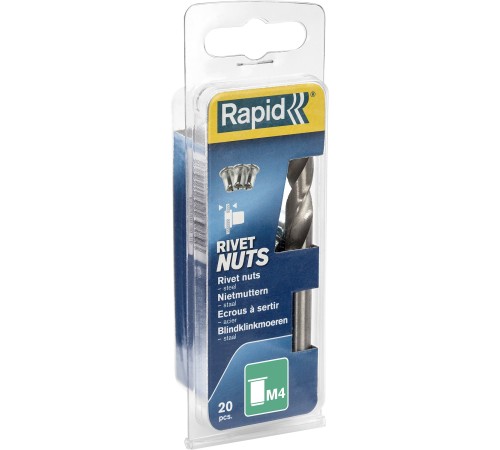 RAPID R:Rivets, М4, 20 шт, нержавеющая заклепка (5000671) RAPID R:Rivets, М4, 20 шт, нержавеющая заклепка (5000671)