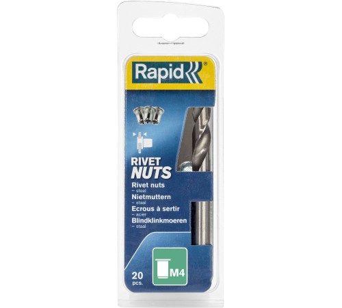 RAPID R:Rivets, М4, 20 шт, нержавеющая заклепка (5000671) RAPID R:Rivets, М4, 20 шт, нержавеющая заклепка (5000671)