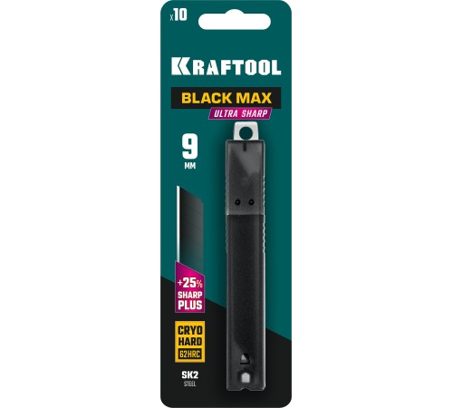 KRAFTOOL 9 мм, 10 шт., лезвия сегментированные BM-9 09602-09-S10 KRAFTOOL 9 мм, 10 шт., лезвия сегментированные BM-9 09602-09-S10