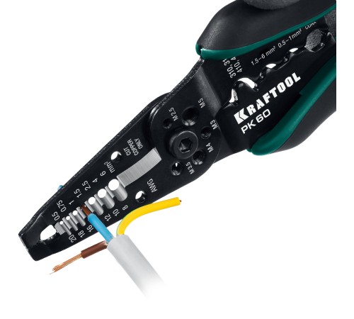 KRAFTOOL 0.5-6 мм², стриппер многофункциональный PK-60 22658 KRAFTOOL 0.5-6 мм², стриппер многофункциональный PK-60 22658