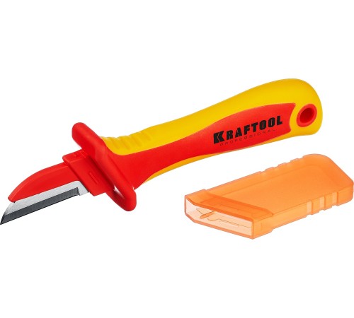 KRAFTOOL 200 мм, прямой, нож диэлектрический KN-1 45401 KRAFTOOL 200 мм, прямой, нож диэлектрический KN-1 45401