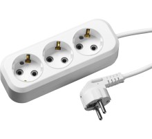 СИБИН У-30, ПВС, 3 х 0.75 мм2, 2200 Вт, 3 гн., 3 м, бытовой удлинитель (55034-3)