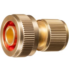 GRINDA BC-34A, 3/4″, для шланга, с автостопом, из латуни, быстросъёмный соединитель, PROLine (8-426130)