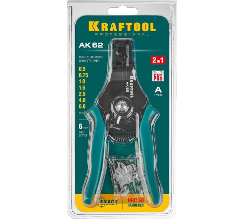 KRAFTOOL 0.5-6 мм², стриппер полуавтоматический АК-62 22681 KRAFTOOL 0.5-6 мм², стриппер полуавтоматический АК-62 22681