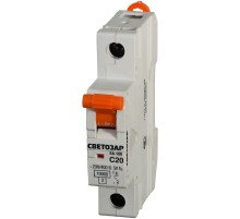 СВЕТОЗАР ВА-100, 1P, 63А, C, 10кА, автоматический выключатель (SV-49071-63-C)