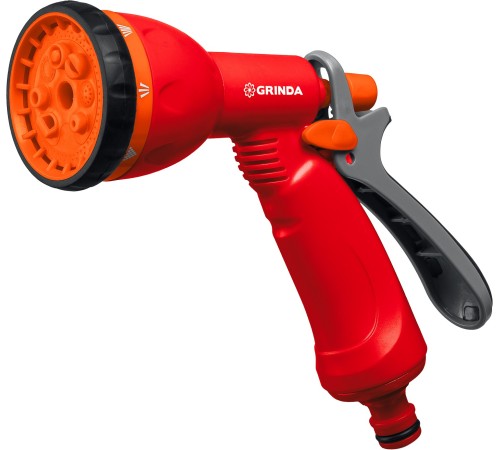 GRINDA 8 режимов, курок сзади, пластиковый, пистолет поливочный P-8 8-427370_z02 GRINDA 8 режимов, курок сзади, пластиковый, пистолет поливочный P-8 8-427370_z02