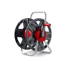 GRINDA HRM-60, для шлангов 60м x 1/2″ и 30м х 3/4″, стальные опоры, пластиковый барабан, катушка для шлангов (8-428410)