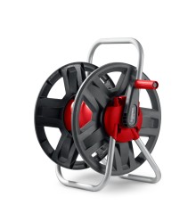 GRINDA HRM-60, для шлангов 60м x 1/2″ и 30м х 3/4″, стальные опоры, пластиковый барабан, катушка для шлангов (8-428410)