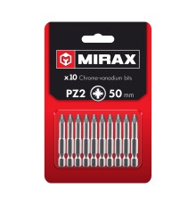 MIRAX PZ2, 50 мм, 10 шт, биты (26273-2-50-10) MIRAX PZ2, 50 мм, 10 шт, биты (26273-2-50-10)