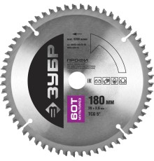 ЗУБР Мультирез, 180 х 20 мм, 60Т, пильный диск по алюминию, Профессионал (36853-180-20-60)