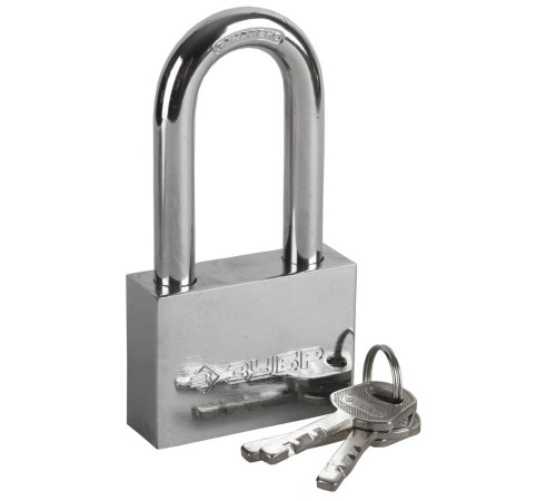 ЗУБР 60 мм, удлиненная закаленная дужка, стальной корпус, навесной замок (3710-60-1)