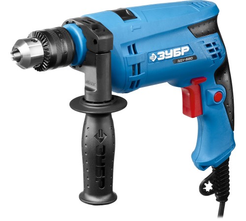 Дрель удар, ЗУБР Профессионал ЗДУ-680 ЭРКМ2, патрон 13мм, реверс, сталь-10мм/бетон-13мм/дерево-20мм, 0-3000 об/мин, 0-48000 уд/мин, 680 Вт, кейс