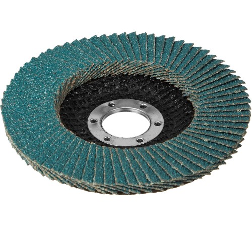 ЗУБР 115 мм, P60, КЛТ, круг лепестковый торцевой циркониевый (36595-115-60)