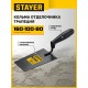 STAYER 160 х 100 х 80 мм, пластмассовая ручка, кельма отделочника (08250-1)