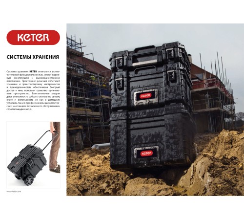 KETER CLICK BIN, 2.8 л, 315 х 220 х 160 мм, лоток для хранения (38067)