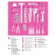 GRINDA Pink Force 165 предм, универсальный набор инструмента (22109)