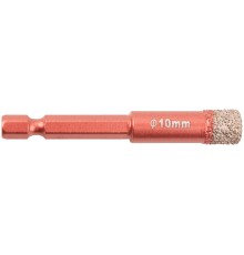 Коронка алмазная универсальная CUTOP Special, шестигранный хвостовик 1/4", 10 x 10 х 67 мм CUTOP
