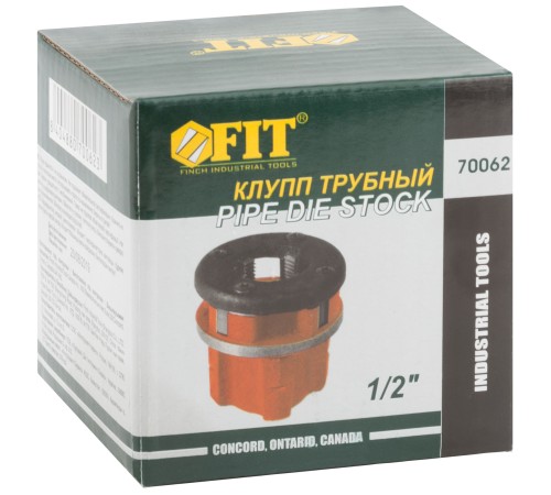 Клупп трубный черный Профи 1/2" FIT IT