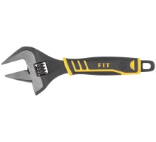 Ключ разводной "Стайл", узкие губки, шкала, экстра увелич.захват, прорезин. ручка  200 мм ( 39 мм ) FIT IT