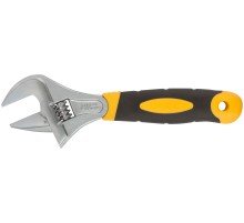 Ключ разводной "Гранд", CrV, узкие губки, шкала, увеличен. захват, прорезин. ручка  200 мм ( 40 мм ) FIT HQ