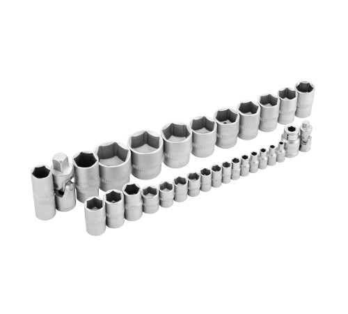 Набор инструментов, 1/2", 1/4", пластиковый кейс, 82 предмета MTX