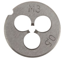 Плашка метрическая, легированная сталь  М3х0,5 мм FIT IT