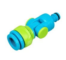 Адаптер штуцерный, шарнирный, с переключателем, 1/2-1'', Palisad Luxe