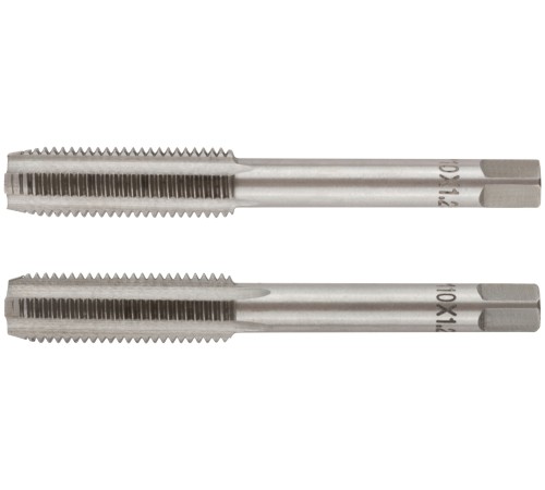 Метчики метрические, легированная сталь, набор 2 шт. М10х1,25 мм FIT IT Метчики метрические, легированная сталь, набор 2 шт. М10х1,25 мм FIT IT