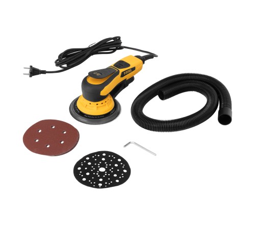 Машина шлифовальная орбитальная бесщет OS-150-BL, 350 Вт, 4000-10000 об/мин Denzel