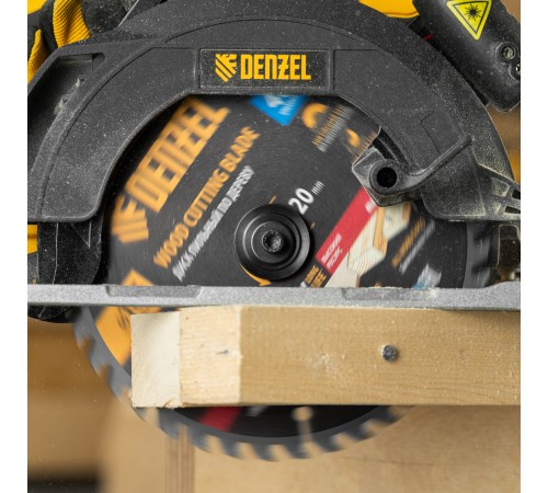 Пильный диск по дереву с гвоздями, ф185 х 20 мм, 40 зубов Denzel
