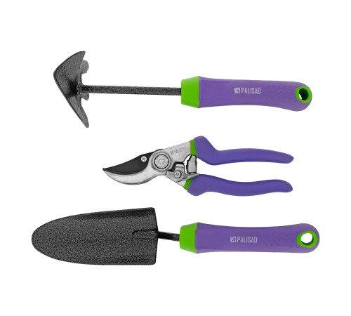 Набор садового инструмента, обрезиненные эргономичные рукоятки, 3 предмета, Era, Palisad