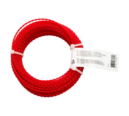 Леска для триммера овальная витая, 2.0 мм х 15 м, Сибртех