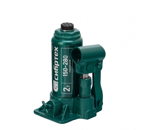 Домкрат гидравлический бутылочный, 2 т, 150-280 мм Сибртех