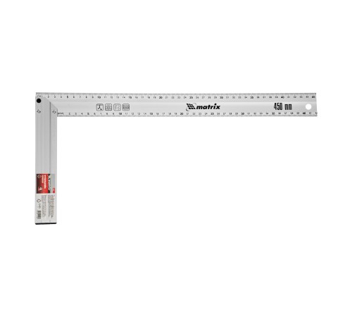 Угольник, 450 мм, алюминиевый, литой Matrix